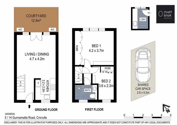 Floorplan of Homely apartment listing, 5/14 Gunnamatta Road, Cronulla NSW 2230