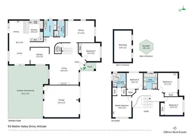 Floorplan of Homely house listing, 93 Wattle Valley Drive, Hillside VIC 3037