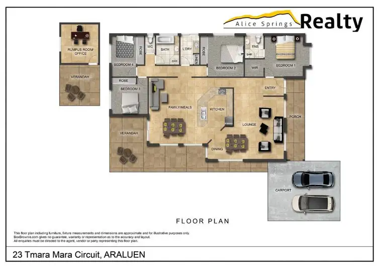 Floorplan of Homely house listing, 23 Tmara Mara Circuit, Araluen NT 870