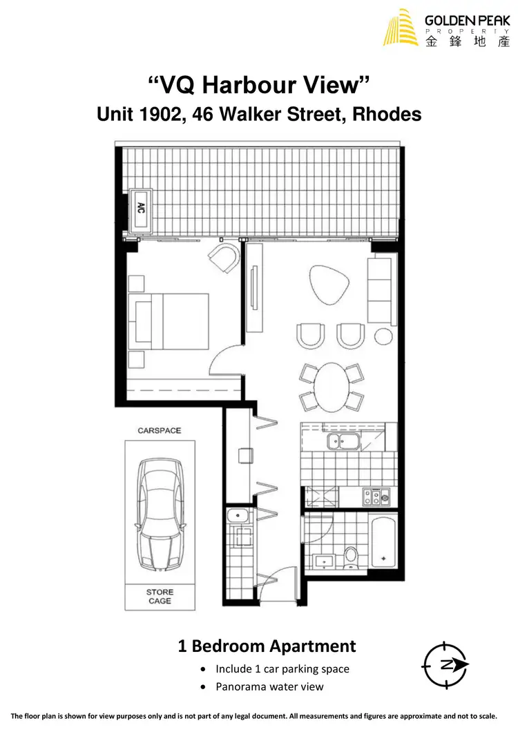 Floorplan of Homely apartment listing, 1902/46 Walker Street, Rhodes NSW 2138