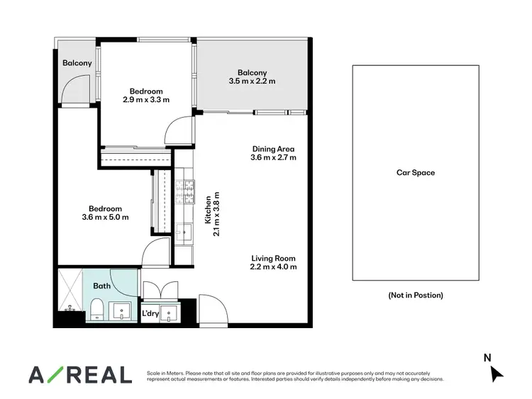 Floorplan of Homely apartment listing, 1411/12 Queens Road, Melbourne VIC 3004