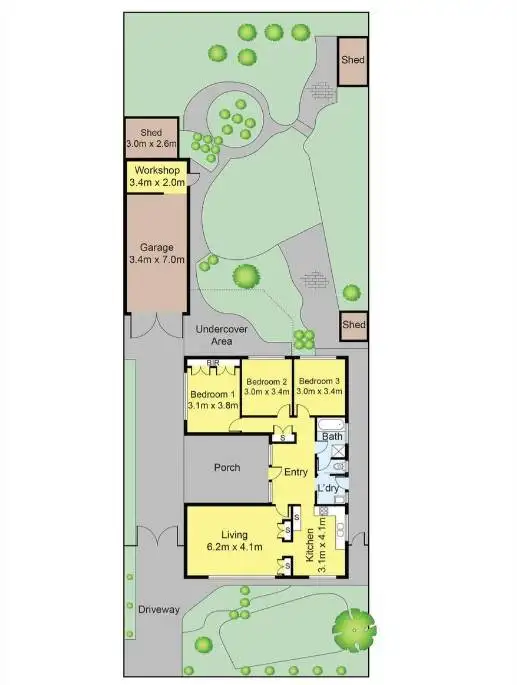 Floorplan of Homely house listing, 46 Blendon Avenue, St Albans VIC 3021