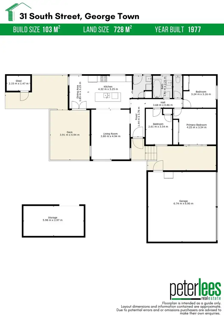 Floorplan of Homely house listing, 31 South Street, George Town TAS 7253