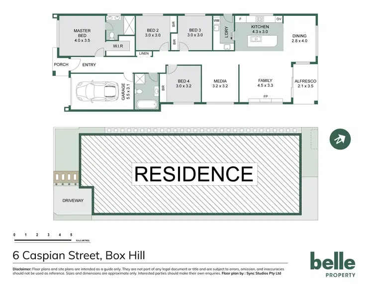 Floorplan of Homely house listing, 6 Caspian Street, Box Hill NSW 2765