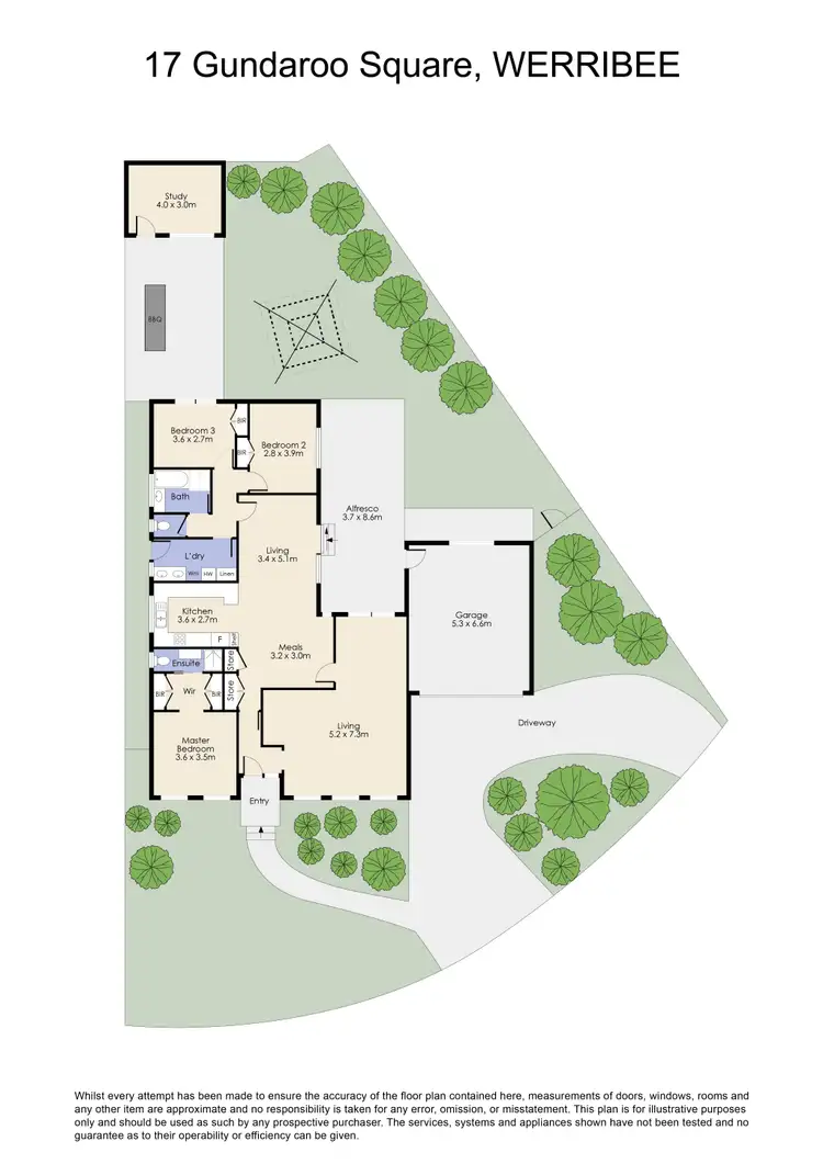 Floorplan of Homely house listing, 17 Gundaroo Square, Werribee VIC 3030