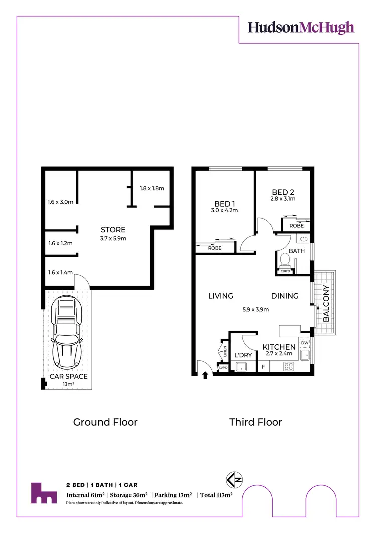Floorplan of Homely apartment listing, 14/51 Hay Street, Leichhardt NSW 2040