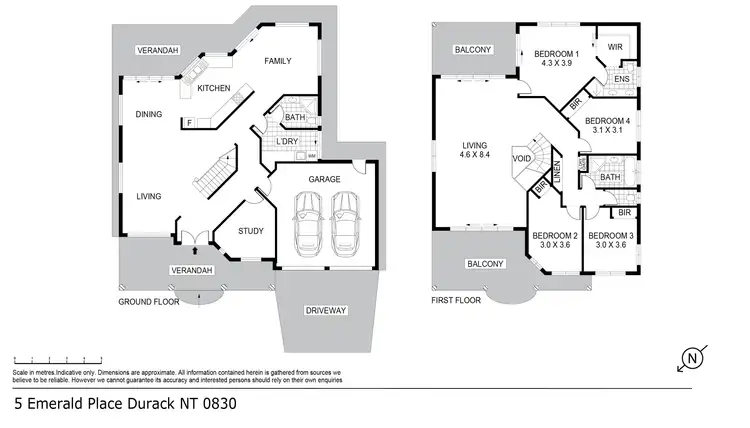 Floorplan of Homely house listing, 5 Emerald Place, Durack NT 830