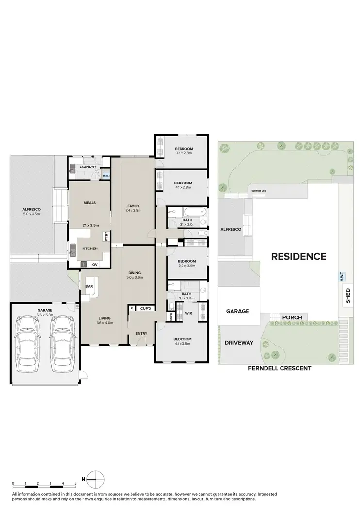 Floorplan of Homely house listing, 8 Ferndell Crescent, Templestowe VIC 3106
