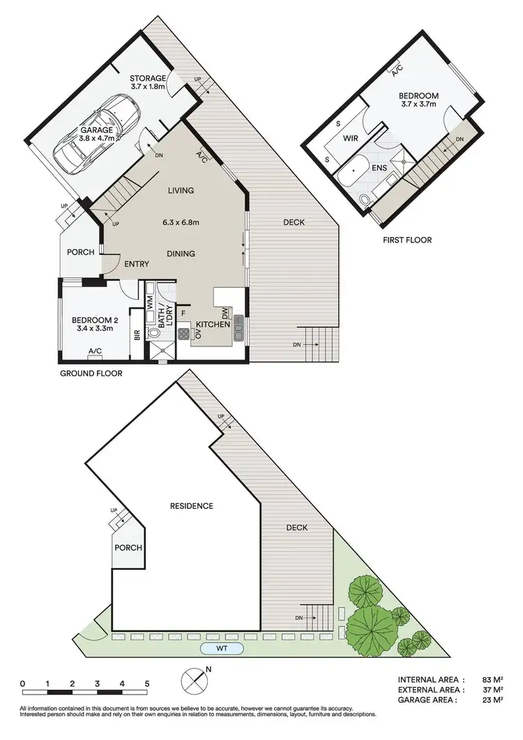 Floorplan of Homely townhouse listing, 3/4 Acacia Avenue, Seaholme VIC 3018