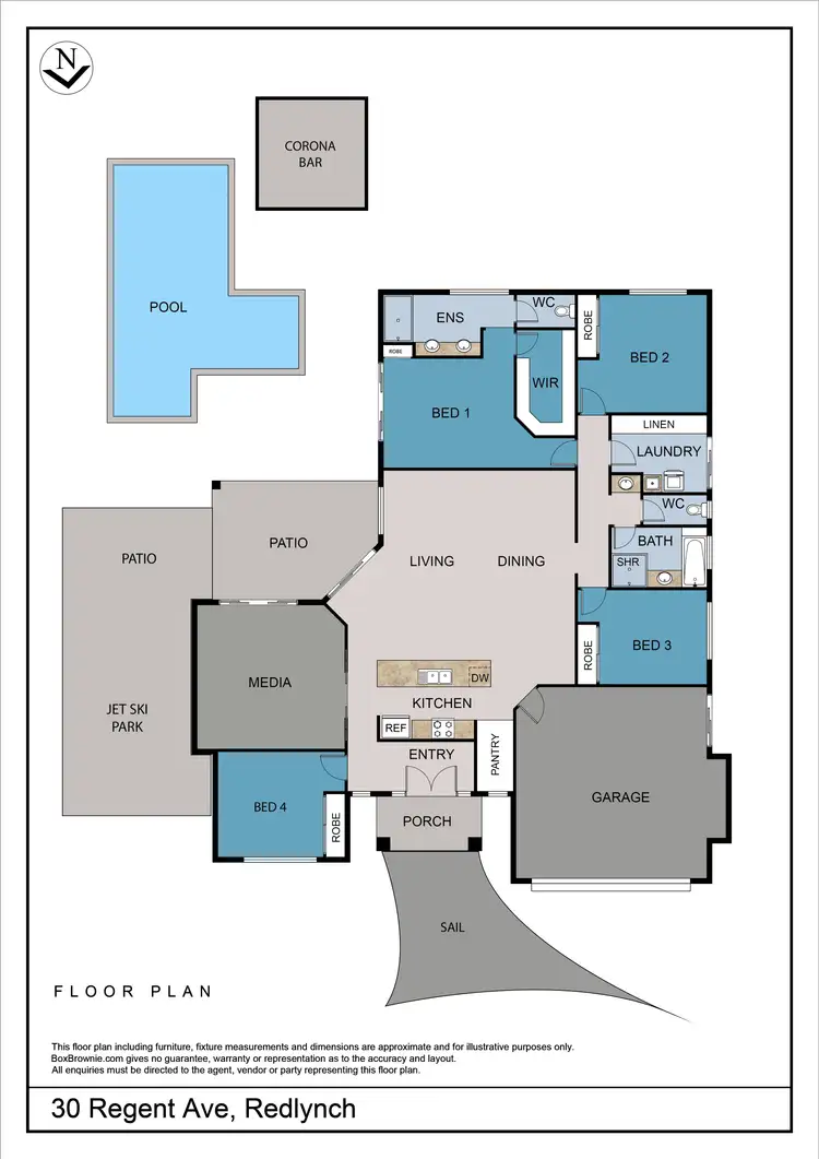 Floorplan of Homely house listing, 30 Regent Avenue, Redlynch QLD 4870