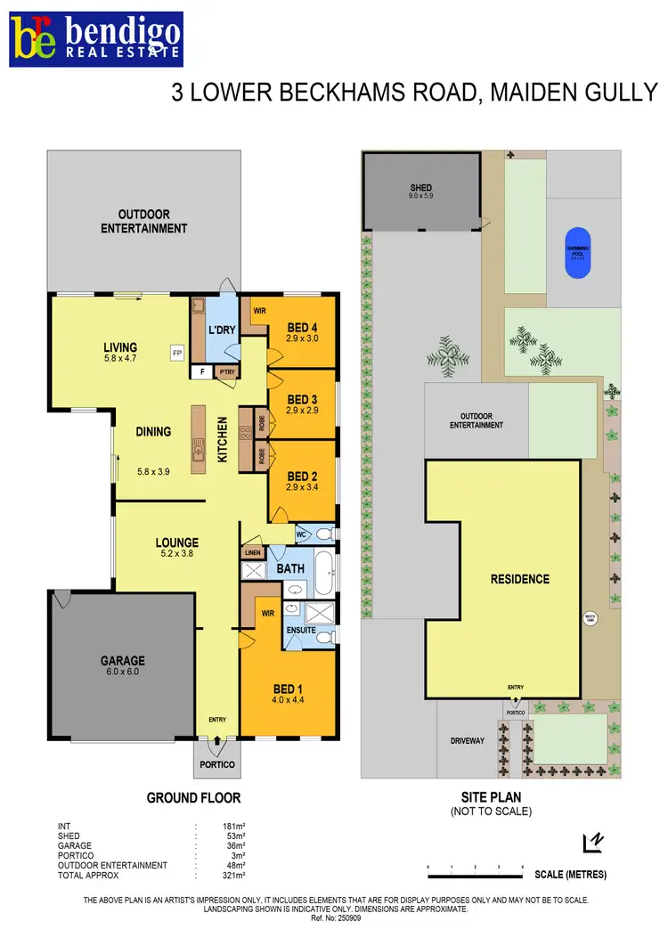 Floorplan of Homely house listing, 3 Lower Beckhams Road, Maiden Gully VIC 3551