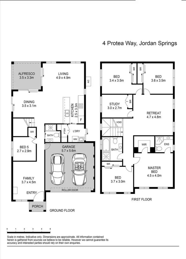 Floorplan of Homely house listing, 4 Protea Way, Jordan Springs NSW 2747