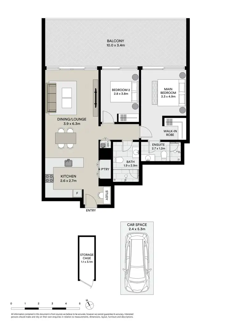 Floorplan of Homely unit listing, 503/18 Princess Street, Brighton-Le-Sands NSW 2216