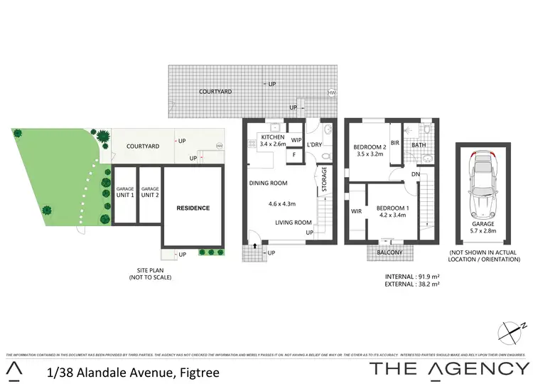 Floorplan of Homely semi-detached listing, 1/38 Alandale Avenue, Figtree NSW 2525