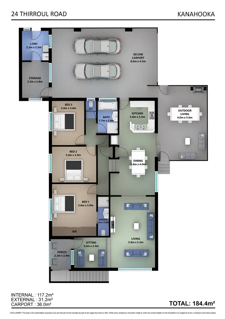 Floorplan of Homely house listing, 24 Thirroul Road, Kanahooka NSW 2530