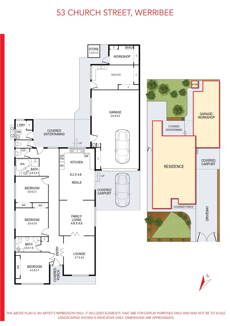 Floorplan of Homely house listing, 53 Church Street, Werribee VIC 3030