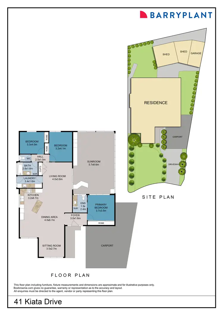Floorplan of Homely house listing, 41 Kiata Drive, Mildura VIC 3500