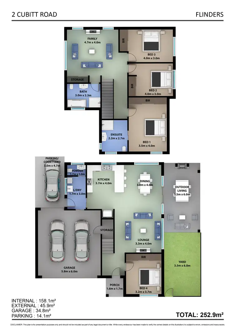 Floorplan of Homely house listing, 2 Cubitt Road, Flinders NSW 2529