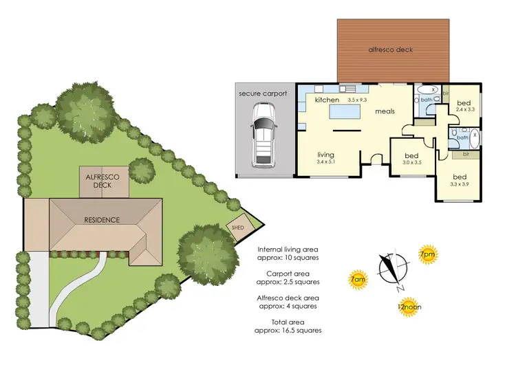 Floorplan of Homely house listing, 6 Warrock Court, Frankston South VIC 3199