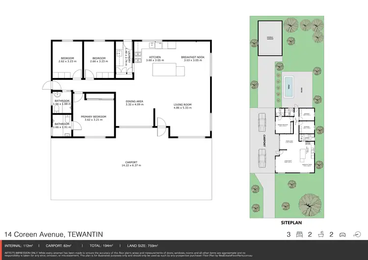 Floorplan of Homely house listing, 14 Coreen Avenue, Tewantin QLD 4565