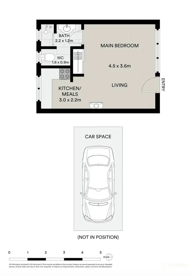 Floorplan of Homely studio listing, 27/24-26 Lansdowne Road, St Kilda East VIC 3183