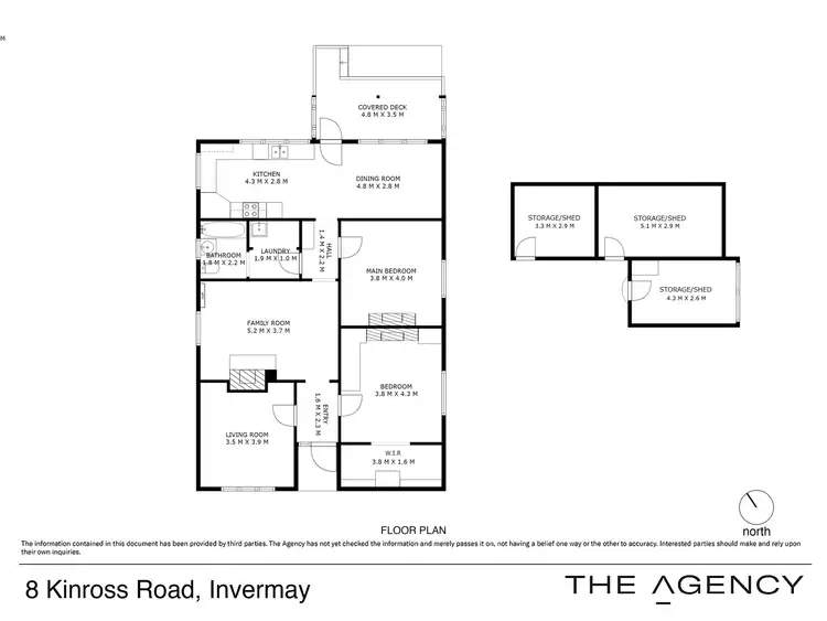 Floorplan of Homely house listing, 8 Kinross Road, Invermay TAS 7248