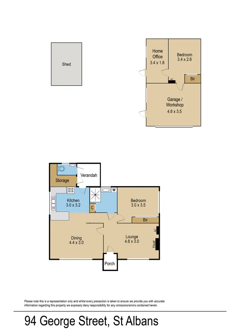 Floorplan of Homely house listing, 94 George Street, St Albans VIC 3021