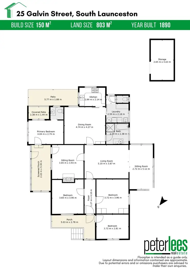 Floorplan of Homely house listing, 25 Galvin Street, South Launceston TAS 7249