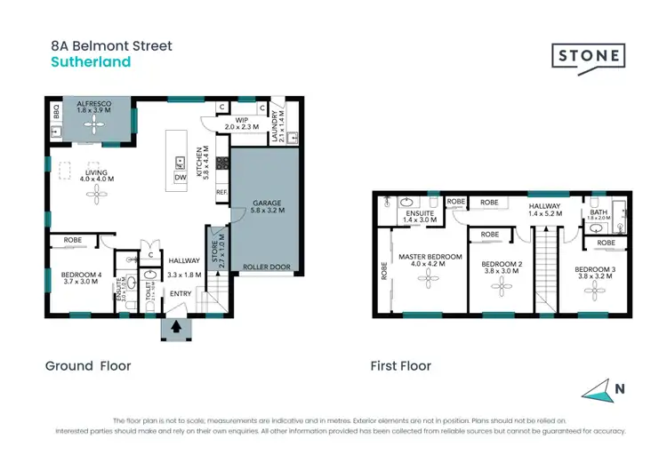 Floorplan of Homely townhouse listing, 8A,B & C Belmont Street, Sutherland NSW 2232