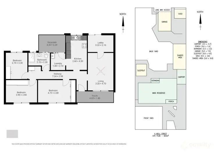 Floorplan of Homely house listing, 4 Neill Street, Whyalla Playford SA 5600