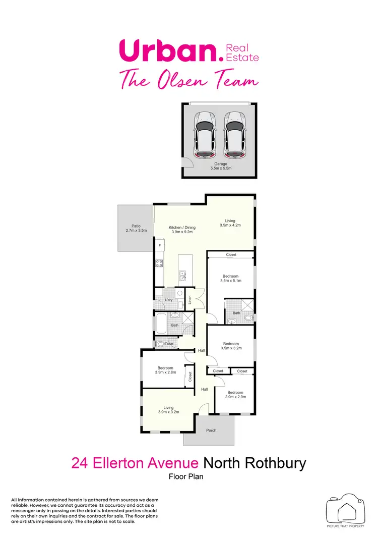 Floorplan of Homely house listing, 24 Ellerton Avenue, North Rothbury NSW 2335