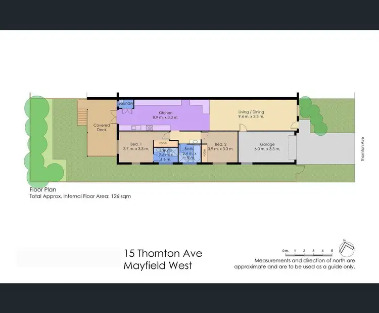 Floorplan of Homely villa listing, 15 Thornton Avenue, Mayfield West NSW 2304