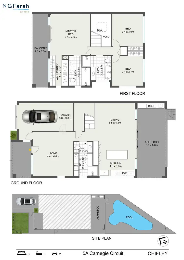 Floorplan of Homely house listing, 5a Carnegie Circuit, Chifley NSW 2036