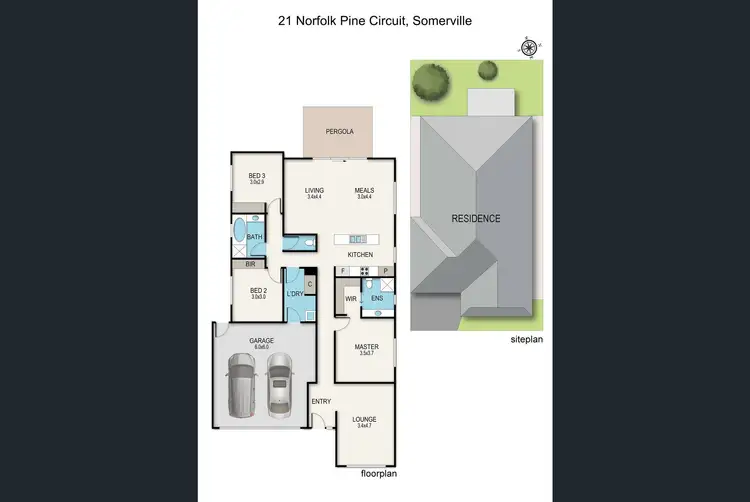 Floorplan of Homely house listing, 21 Norfolk Pine Circuit, Somerville VIC 3912