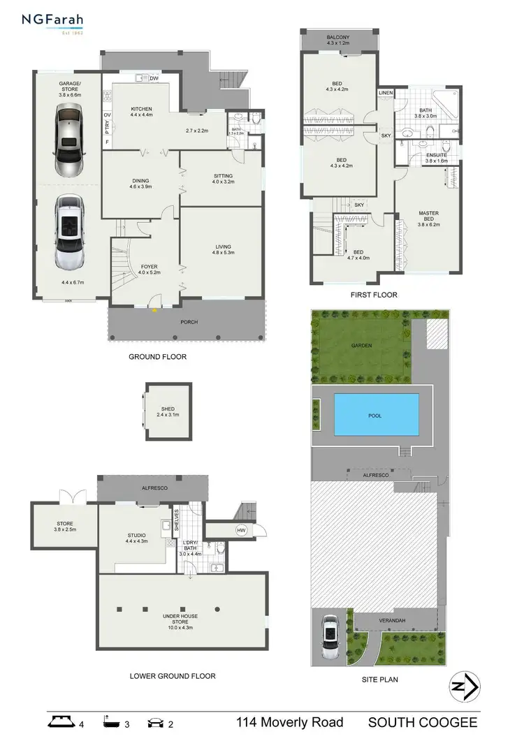 Floorplan of Homely house listing, 114 Moverly Road, South Coogee NSW 2034