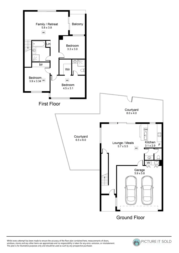 Floorplan of Homely house listing, 1/2b Dunstone Road, Semaphore Park SA 5019