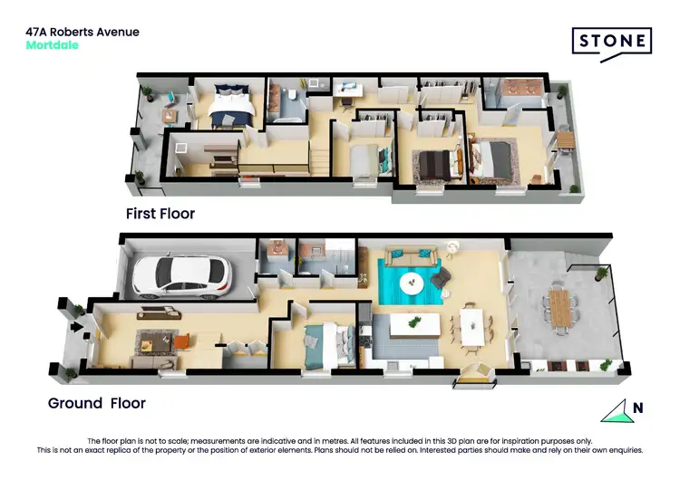 Floorplan of Homely semi-detached listing, 47a Roberts Avenue, Mortdale NSW 2223