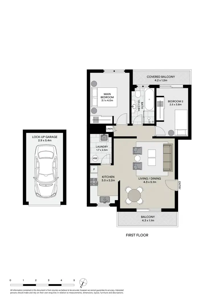 Floorplan of Homely unit listing, 12/538-544 President Avenue, Sutherland NSW 2232