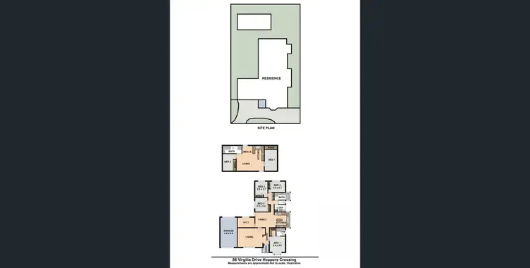 Floorplan of Homely house listing, 88 Virgilia Drive, Hoppers Crossing VIC 3029