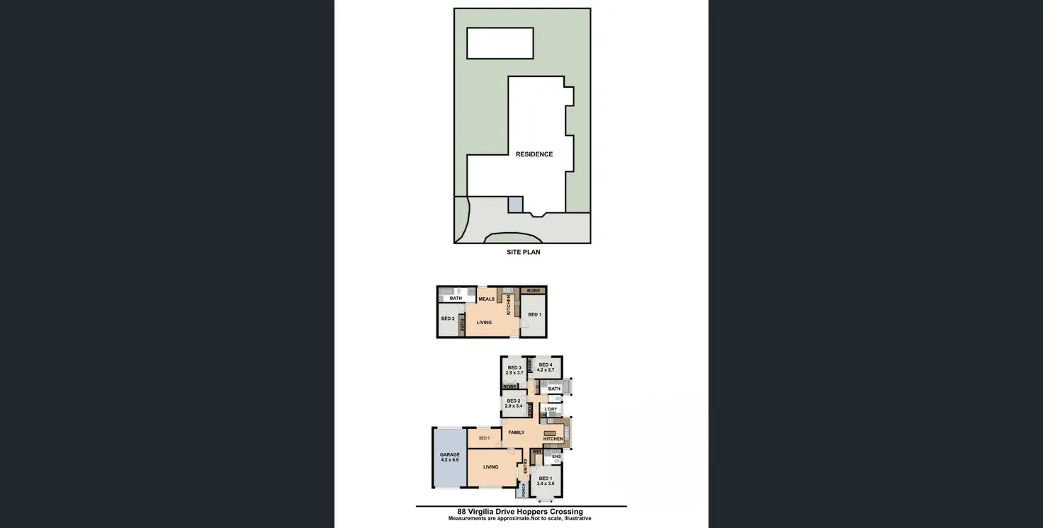 Floorplan of Homely house listing, 88 Virgilia Drive, Hoppers Crossing VIC 3029