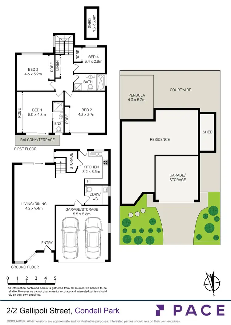 Floorplan of Homely townhouse listing, 2/2 Gallipoli Street, Condell Park NSW 2200