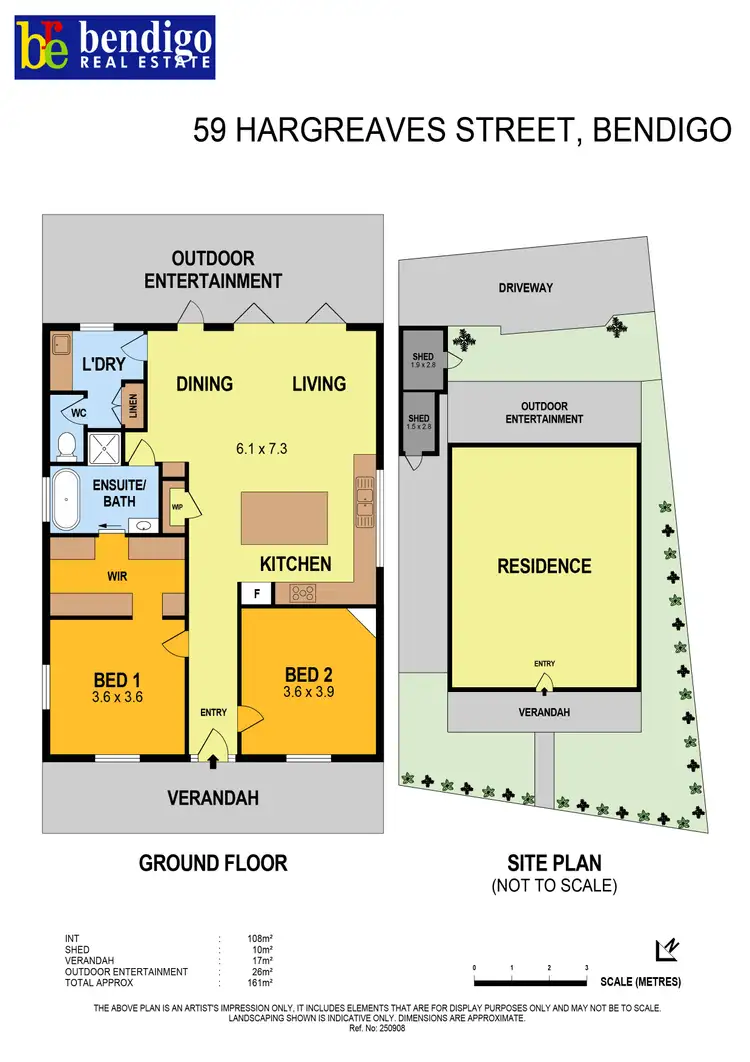 Floorplan of Homely house listing, 59 Hargreaves Street, Bendigo VIC 3550