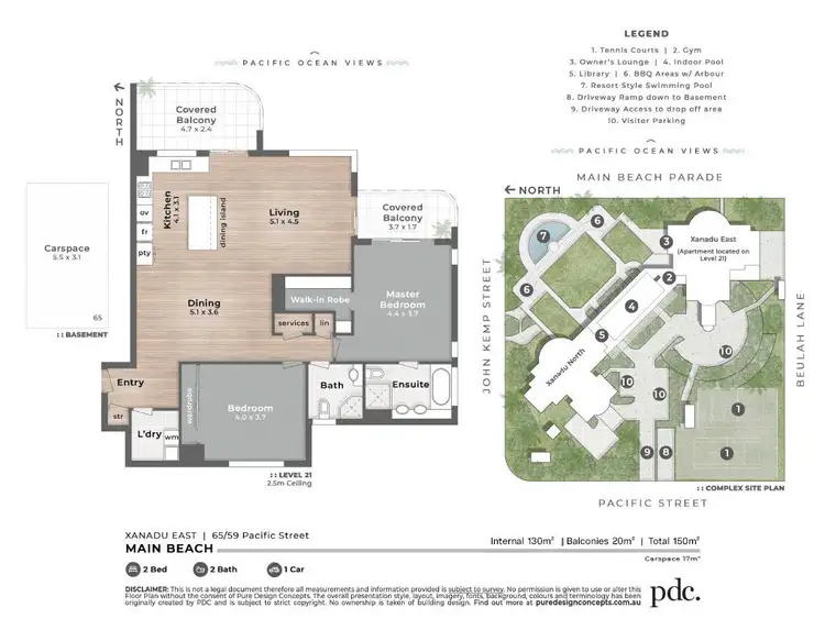 Floorplan of Homely unit listing, 65/59 Pacific Street, Main Beach QLD 4217