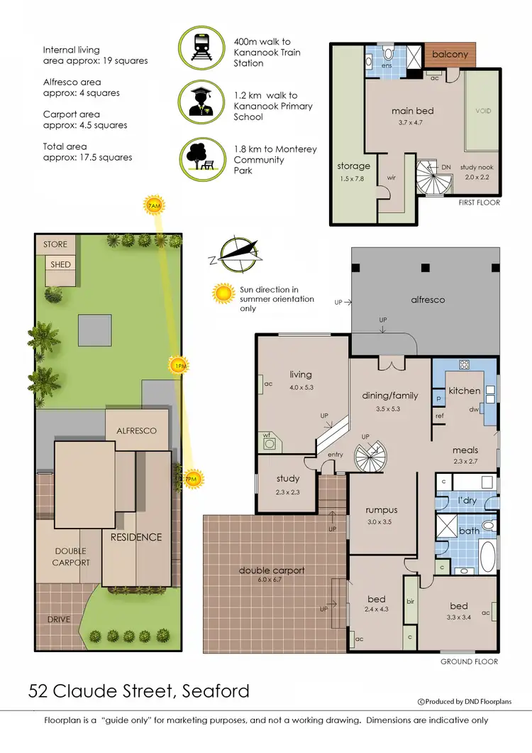 Floorplan of Homely house listing, 52 Claude Street, Seaford VIC 3198