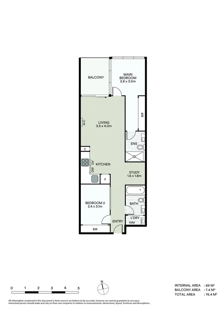 Floorplan of Homely apartment listing, 802A/609 Victoria Street, Abbotsford VIC 3067