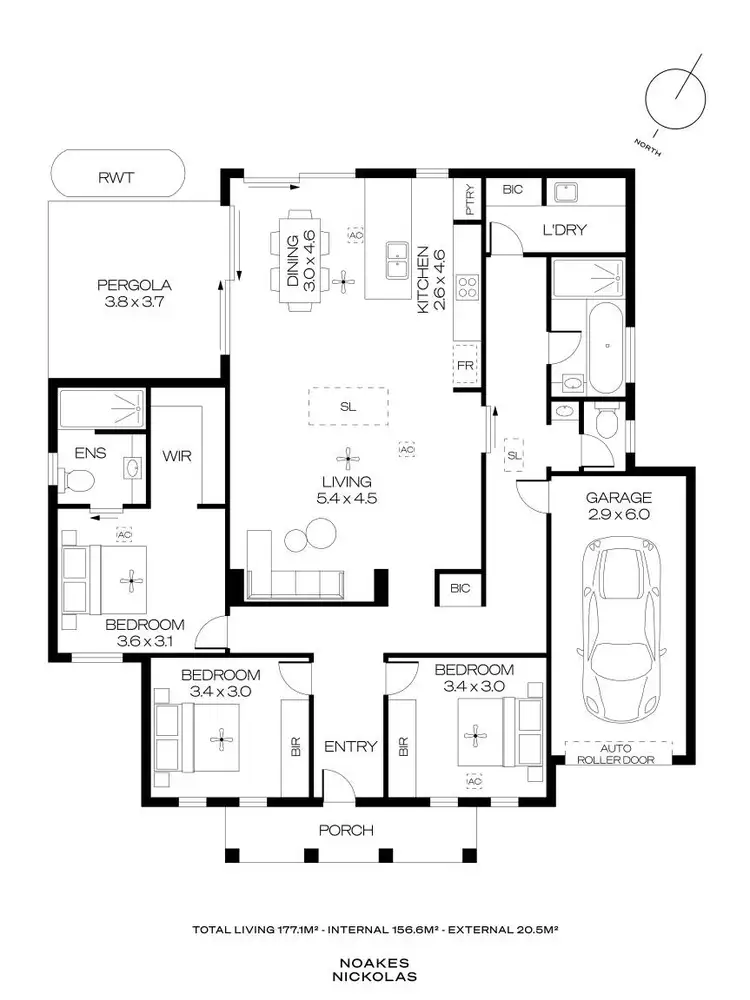 Floorplan of Homely house listing, 1/1 Klar Avenue, Darlington SA 5047