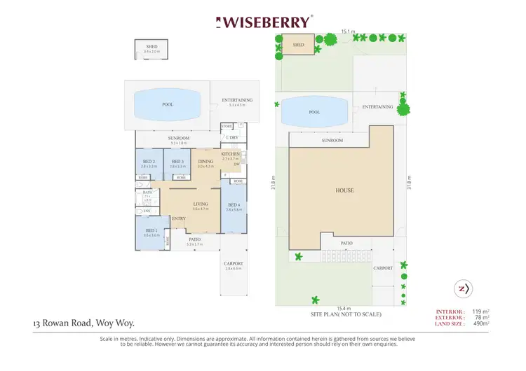 Floorplan of Homely house listing, 13 Rowan Road, Woy Woy NSW 2256