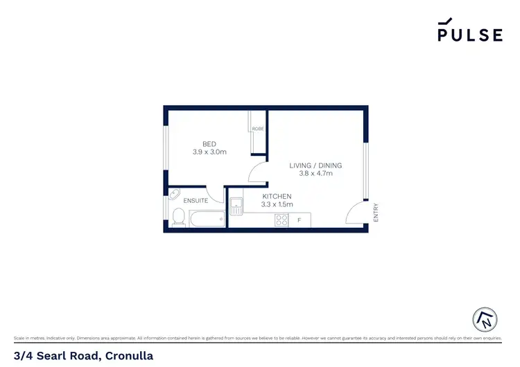 Floorplan of Homely apartment listing, 3/4 Searl Road, Cronulla NSW 2230