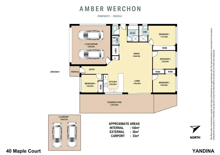 Floorplan of Homely house listing, 40 Maple Court, Yandina QLD 4561