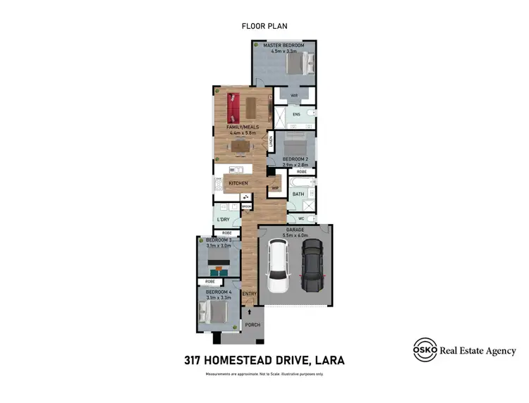 Floorplan of Homely house listing, 317 Homestead Drive, Lara VIC 3212